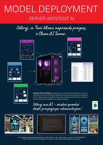 Pełna ilustracja modelu Clover AI Server Deployment