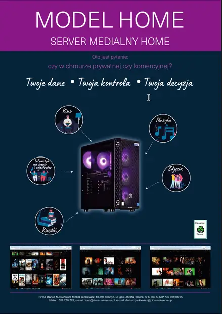 Pełna ilustracja modelu Clover AI Server Home
